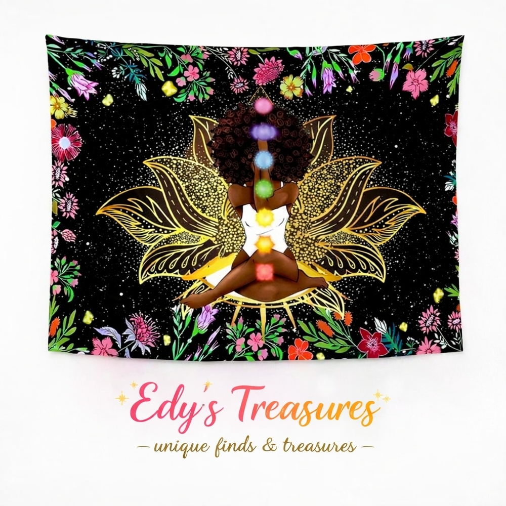 New Chakra Goddess Tapestry NWOT